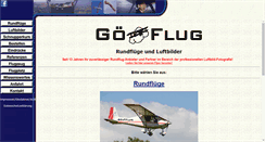 Desktop Screenshot of goeflug.de